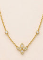 Clover Necklace 0.30 ct, 3.01 g metal