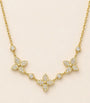 Clover Necklace 0.70 ct, 5.00 g metal