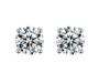 [Pair] Four-Prong Stud Earrings, 1.00 ct each