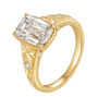 18K Yellow Gold Ashoka Engagement-Style Ring, 3.00 ct