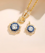 18K Yellow Gold Octagonal Vintage Pendant, 2.00 center stone, D-E VS [with 18K Yellow Gold 23.6 inches enhancer twist chain, approx. 8 g], 2.00 ct, 8 g metal