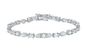 18K White Gold Fancy-Shape Bracelet