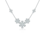 PT950 Platinum Forget-Me-Not Daisy Necklace, 2.00ctw