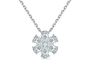 18K White Gold Forget-Me-Not Daisy Necklace, 1.80ctw