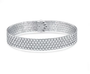 18K White Gold Skin-Fit Snake-Scale Five-Row Bracelet, 5.40ctw