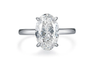 18K White Gold Hailey Hidden Halo Ladies Ring, 3.00 ct