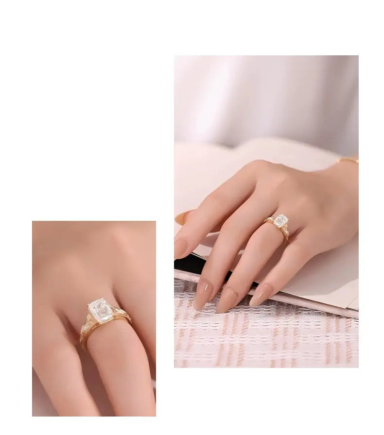 18K Yellow Gold Ashoka Engagement-Style Ring, 3.00 ct