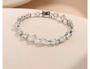 18K White Gold Fancy-Shape Bracelet, 0.30 ct each